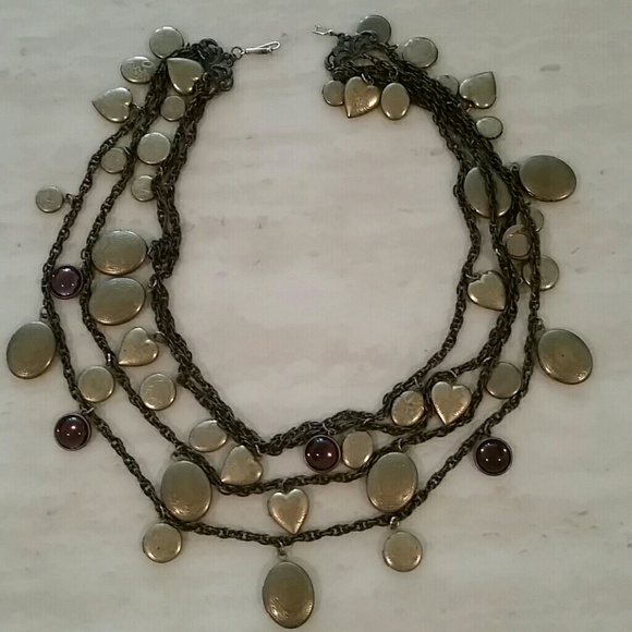 ANTIQUE LOCKET NECKLACE - Picture 1 of 8